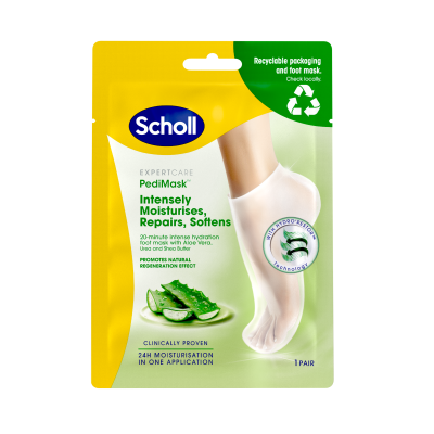 Scholl PediMask Aloe vera jalkanaamio 1 pari